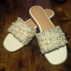NWOT Gorgeous Sz 10 A New Day Pearl Stunning Sandals